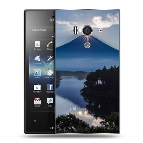 Дизайнерский пластиковый чехол для Sony Xperia acro S восход