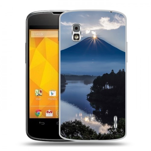 Дизайнерский пластиковый чехол для LG Google Nexus 4 восход