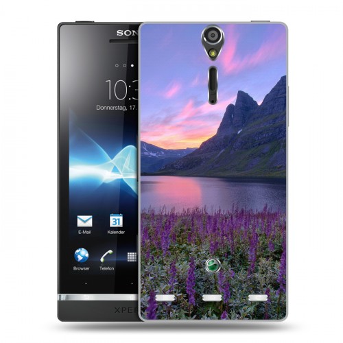 Дизайнерский пластиковый чехол для Sony Xperia S восход