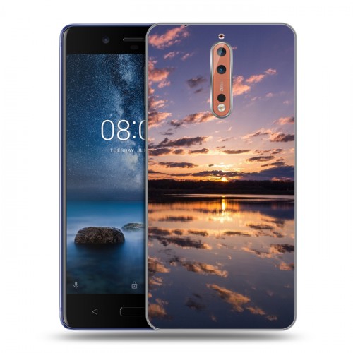 Дизайнерский пластиковый чехол для Nokia 8 восход