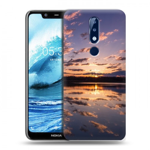 Дизайнерский силиконовый чехол для Nokia 5.1 Plus восход