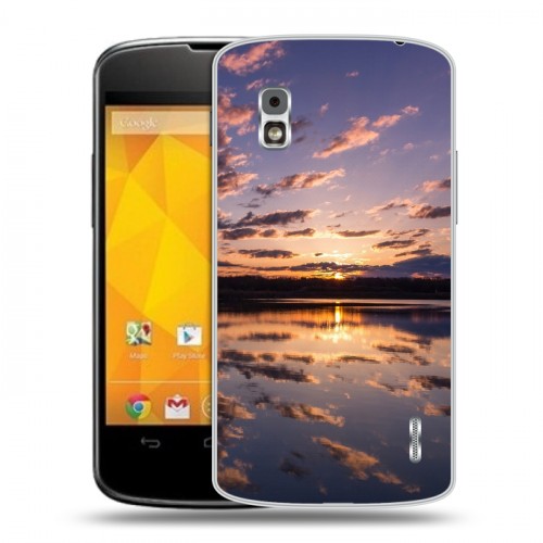 Дизайнерский пластиковый чехол для LG Google Nexus 4 восход