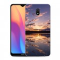 Дизайнерский силиконовый с усиленными углами чехол для Xiaomi RedMi 8A восход