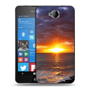 Дизайнерский силиконовый чехол для Microsoft Lumia 650 восход (на заказ)