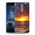 Дизайнерский пластиковый чехол для Nokia 8 восход