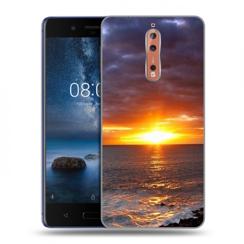 Дизайнерский пластиковый чехол для Nokia 8 восход