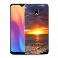 Дизайнерский силиконовый с усиленными углами чехол для Xiaomi RedMi 8A восход