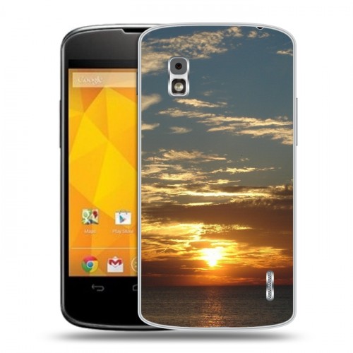 Дизайнерский пластиковый чехол для LG Google Nexus 4 восход