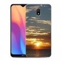 Дизайнерский силиконовый с усиленными углами чехол для Xiaomi RedMi 8A восход