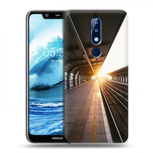 Дизайнерский силиконовый чехол для Nokia 5.1 Plus восход