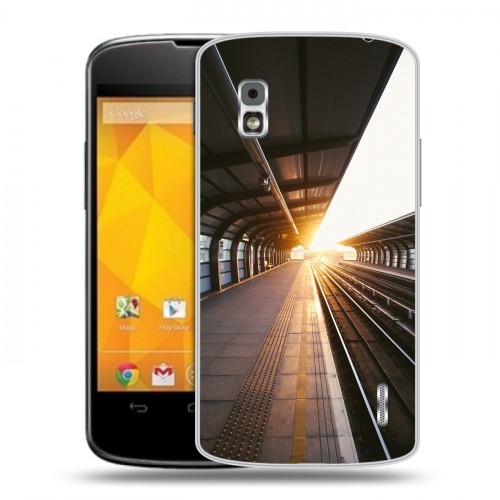 Дизайнерский пластиковый чехол для LG Google Nexus 4 восход