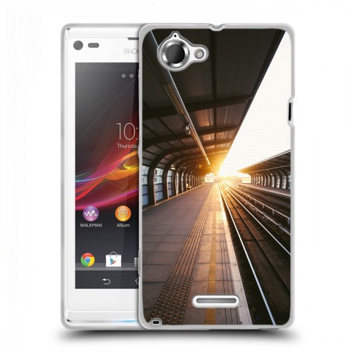 Дизайнерский пластиковый чехол для Sony Xperia L восход