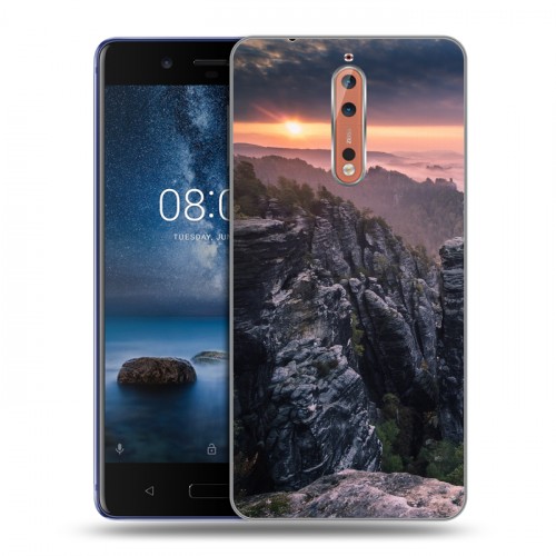 Дизайнерский пластиковый чехол для Nokia 8 восход