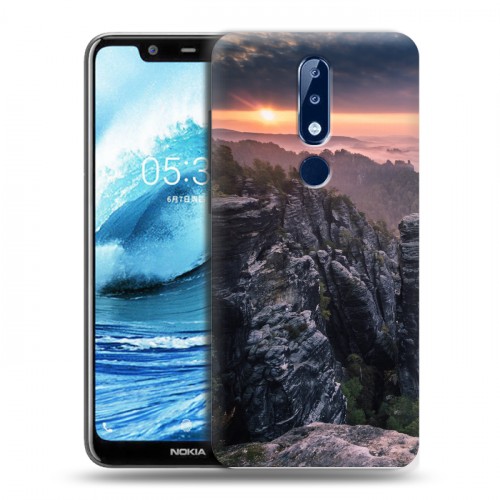 Дизайнерский силиконовый чехол для Nokia 5.1 Plus восход