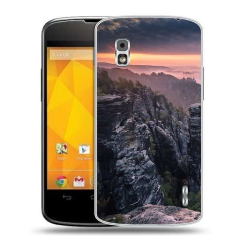 Дизайнерский пластиковый чехол для LG Google Nexus 4 восход