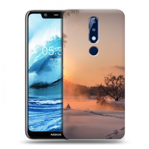 Дизайнерский силиконовый чехол для Nokia 5.1 Plus восход