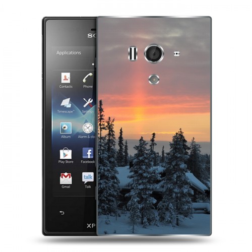 Дизайнерский пластиковый чехол для Sony Xperia acro S восход