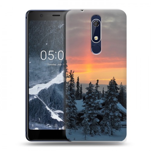 Дизайнерский пластиковый чехол для Nokia 5.1 восход