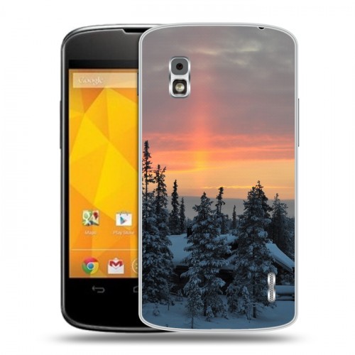 Дизайнерский пластиковый чехол для LG Google Nexus 4 восход