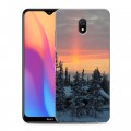 Дизайнерский силиконовый с усиленными углами чехол для Xiaomi RedMi 8A восход