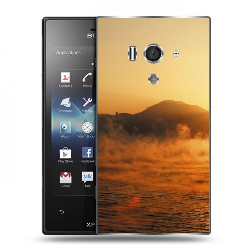 Дизайнерский пластиковый чехол для Sony Xperia acro S восход