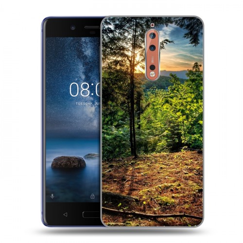 Дизайнерский пластиковый чехол для Nokia 8 восход