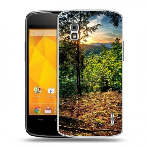 Дизайнерский пластиковый чехол для LG Google Nexus 4 восход