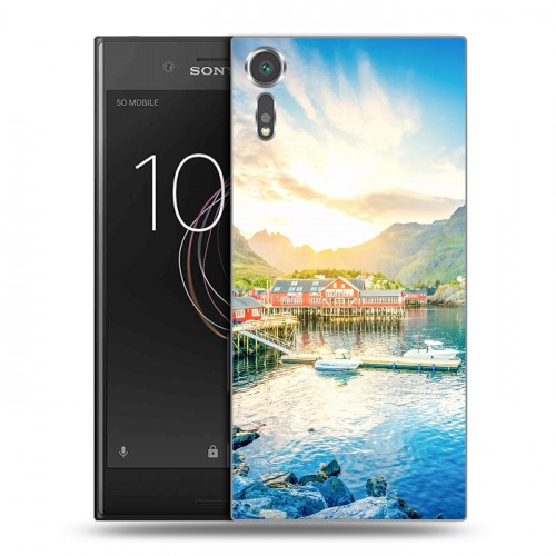 Дизайнерский пластиковый чехол для Sony Xperia XZs восход