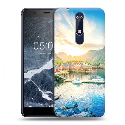 Дизайнерский пластиковый чехол для Nokia 5.1 восход