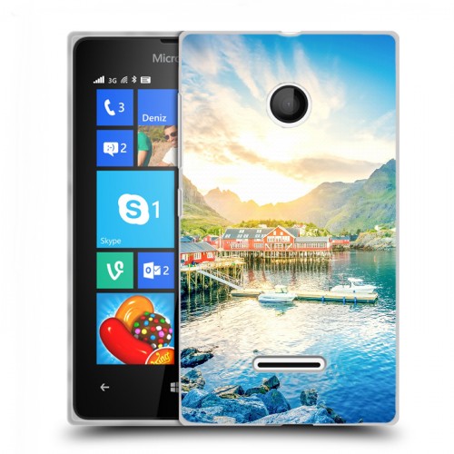 Дизайнерский пластиковый чехол для Microsoft Lumia 435 восход