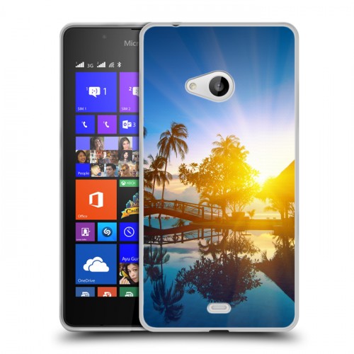 Дизайнерский пластиковый чехол для Microsoft Lumia 540 восход