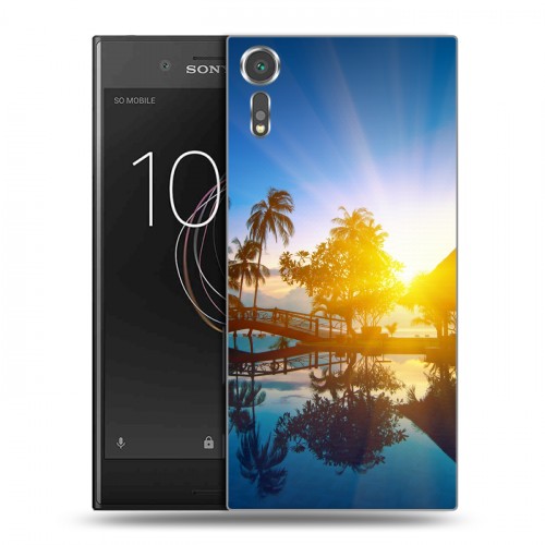 Дизайнерский пластиковый чехол для Sony Xperia XZs восход