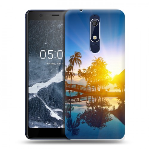 Дизайнерский пластиковый чехол для Nokia 5.1 восход