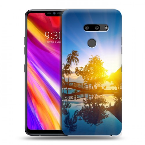 Дизайнерский пластиковый чехол для LG G8 ThinQ восход