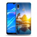 Дизайнерский пластиковый чехол для Huawei Y6 (2019) восход