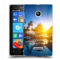 Дизайнерский пластиковый чехол для Microsoft Lumia 435 восход