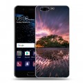 Дизайнерский пластиковый чехол для Huawei P10 восход