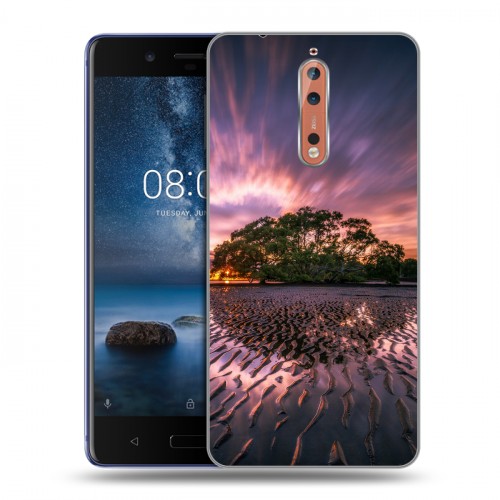 Дизайнерский пластиковый чехол для Nokia 8 восход