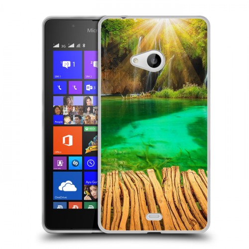 Дизайнерский пластиковый чехол для Microsoft Lumia 540 водопады