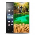 Дизайнерский пластиковый чехол для Sony Xperia acro S водопады