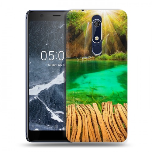 Дизайнерский пластиковый чехол для Nokia 5.1 водопады