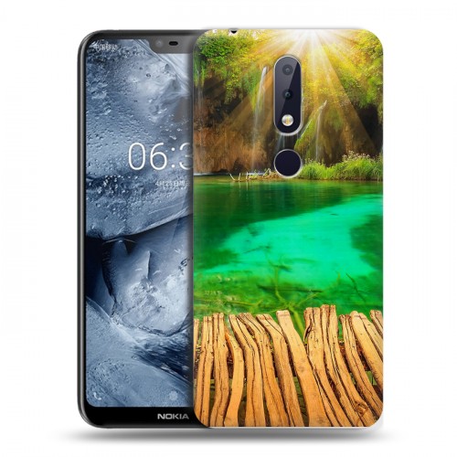 Дизайнерский силиконовый чехол для Nokia 6.1 Plus водопады