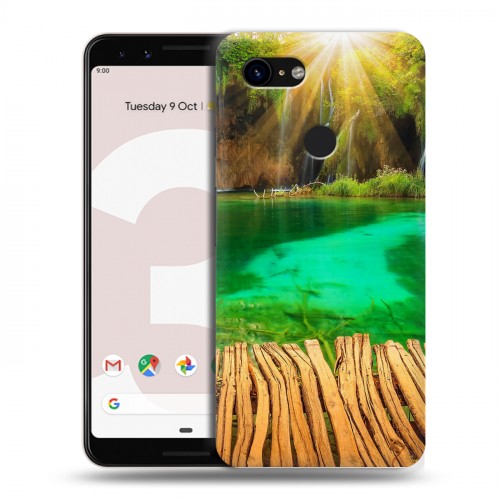 Дизайнерский пластиковый чехол для Google Pixel 3 водопады