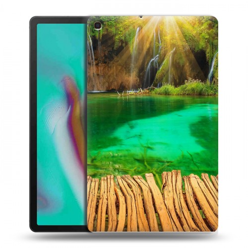 Дизайнерский пластиковый чехол для Samsung Galaxy Tab A 10.1 (2019) водопады