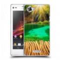 Дизайнерский пластиковый чехол для Sony Xperia L водопады