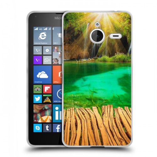 Дизайнерский пластиковый чехол для Microsoft Lumia 640 XL водопады