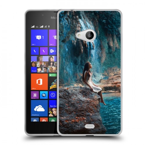 Дизайнерский пластиковый чехол для Microsoft Lumia 540 водопады