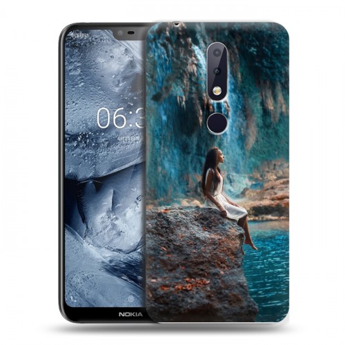 Дизайнерский пластиковый чехол для Nokia 6.1 Plus водопады