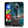 Дизайнерский пластиковый чехол для Nokia Lumia 620 водопады