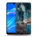 Дизайнерский пластиковый чехол для Huawei Y6 (2019) водопады